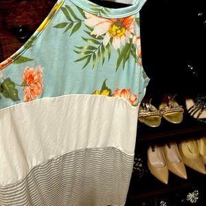 Multi colored halter top